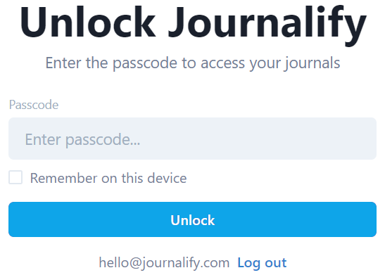 passcode feature